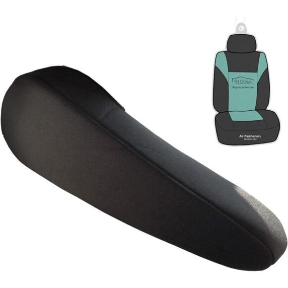 Group Flat Cloth Fabric Armrest Cover Semi-Universal Fit, One Pair Black - Picture 4 of 7